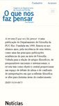 Mobile Screenshot of oquenosfazpensar.com
